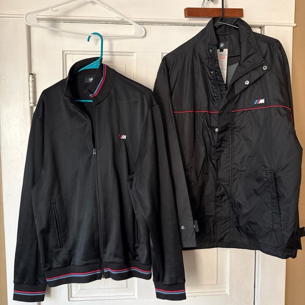 BMW Men’s Black Jackets Set with M series Tricolor Trim